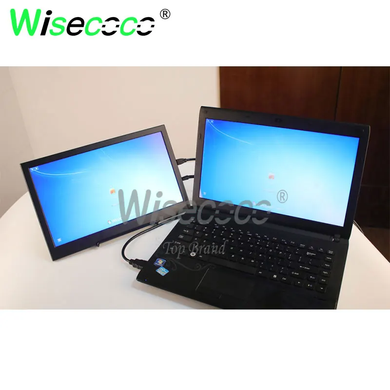 wisecoco for raspberry pi ips 4k 2k 13.3 inch monitor with supper ultra-narrow border portable pc display monitor