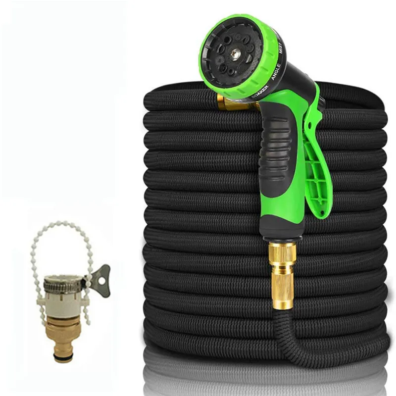 Hose set Горячая 16FT-100FT садовый удлиняющийся шланг волшебный гибкий поливный шланг ЕС высокого давления шланг для автомойки опрыскиватель система полива - Цвет: Hose set
