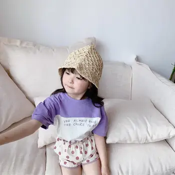 

2020 Hot Selling Baby Girls Patchwork T-Shirt Summer Kids Girls Top Tees Girl Clothes 1-6 Years