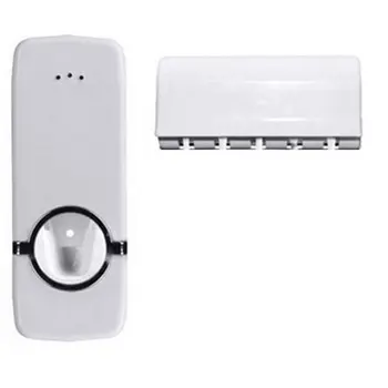 

Bathroom Accessories Set Toothbrush Holder Automatic Toothpaste Dispenser Holder Toothbrush Wall Mount Rack Bathroom Tools Set