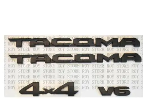 Для 16 18 Toyota Tacoma Tag матовая черная дверь эмблема наклейка значок табличка 4