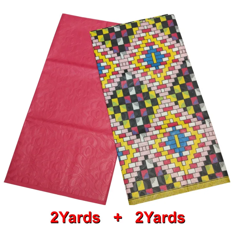 HS300927D4 Ткань Kente, 4 Ярда, Анкара, полиэстер, воск, нигерийская ткань ankara, chitenge ghana kente, воск, фарбик для женского платья - Цвет: HS300927D4