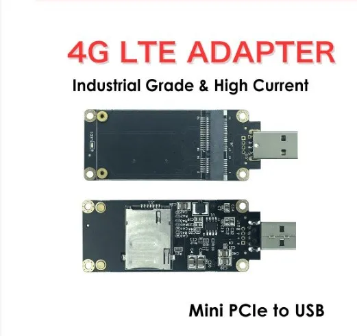 4G LTE промышленный мини-адаптер PCIe-USB со слотом для SIM-карты