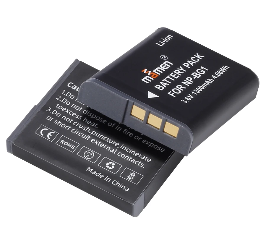 Mamen 3 шт. NP-BG1 NP BG1 NPBG1 цифровой Батарея для SONY DSC W130 W210 W220 W300 H10 H50 H70 W29 Перезаряжаемые Камера батареи