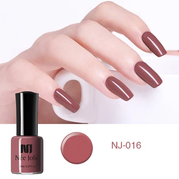 

NEE JOLIE 8ml Solid Color Nail Polish 36 Colors New Bottle Fast Dry Colorful Black White Coffee Long Lasting Nail Art Varnish