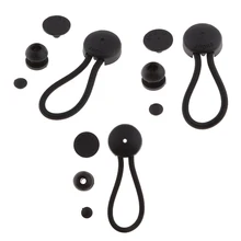 3 шт. черный шар Банджи шнур чехол для морской Лодки навес брезент галстук падения