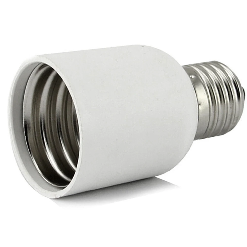 

E27 To E40 Bulb Socket Heat Resistant Medium Light Screw Base White Led Adapter Home Lamp Holder Converter Accessories Plastic