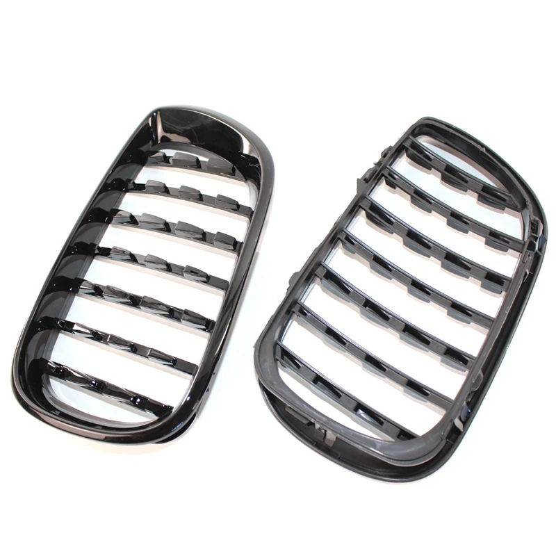 1 пара Abs передняя ноздри для B-m-w 3 серии E46 4 двери 02-05 318I 320I 325I 330I Алмазная решетка Meteor Стиль переднего бампера