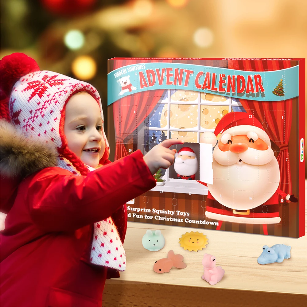 Advent Calendar 2022 48pcs Christmas Countdown Calendar Squishy Toys 