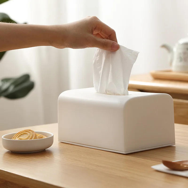 

Simple Tissue Box Desktop Storage Box Living Room Teapoy Table Paper Extraction Box Creative Table Office Desk Paper Extraction
