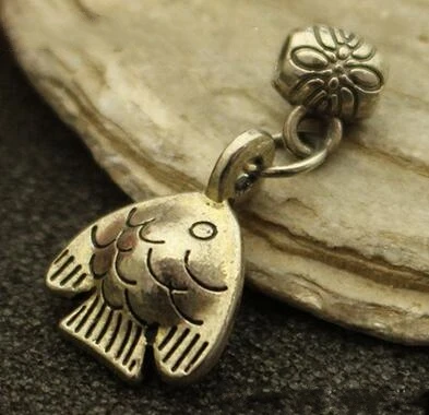 

Chinese Pure Copper Cute Fish DIY Hand-made Accessories Pendant Key Buckle Pendant Wealth Animal Statue