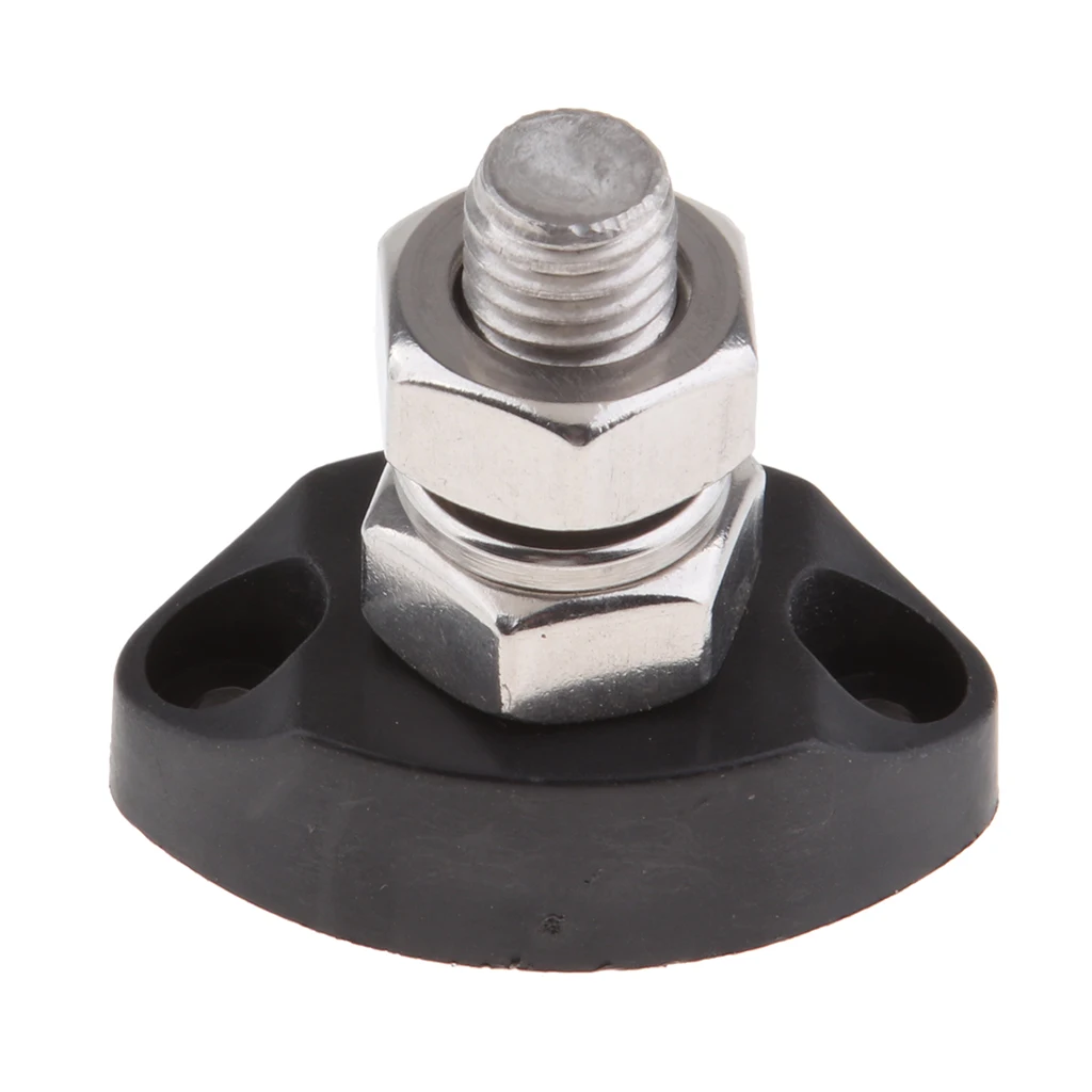 Red+Black Junction Block Power Post Insulated Terminal Stud 10mm 3/8inch