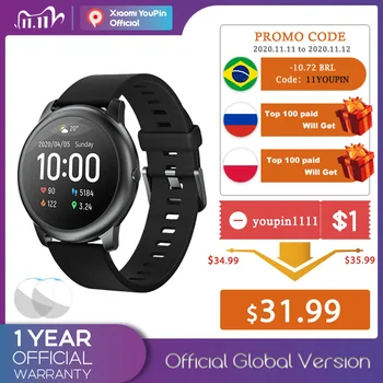 

Haylou Solar LS05 Smart Watch Sport Metal Heart Rate Sleep Monitor IP68 Waterproof iOS Android Global Version for Xiaomi YouPin