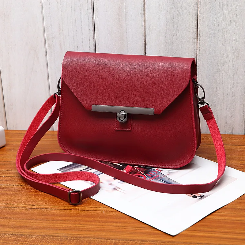 

2020 Spring And Summer New Style WOMEN'S Bag Europe And America-Style Button Square Sling Bag Shoulder Women's Simple Generous B