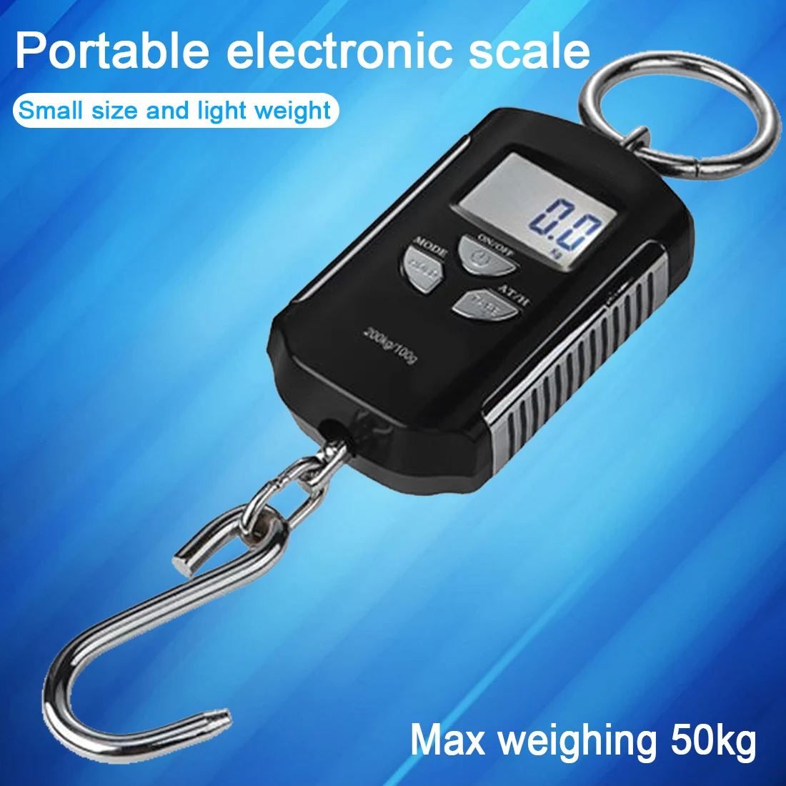 

200kg/100g Mini Portable Hanging Crane Scale Digital Heavy Duty scale Industrial Hook Scale Electronic Weighing Balance