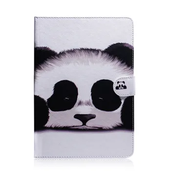 

For Amazon All-New Fire 7 (2019) Tablet Case Flip Cover Stand Leather Wallet Coloured drawing Tiger Lion Owl Flower