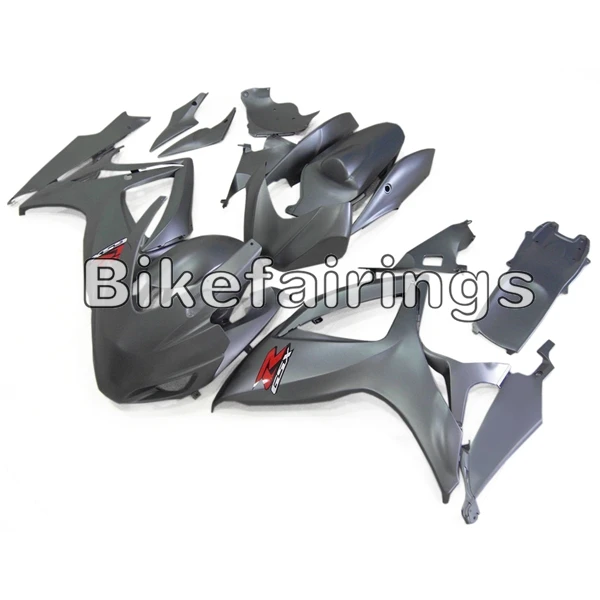 As Picture Shown Матовый серый красный наклейки Cowlings для Suzuki GSXR600 GSXR750 оболочка панель Обтекатели пластиковые корпуса Чехлы 2006 2007 06 07 корпус работы - Цвет: As Picture Shown