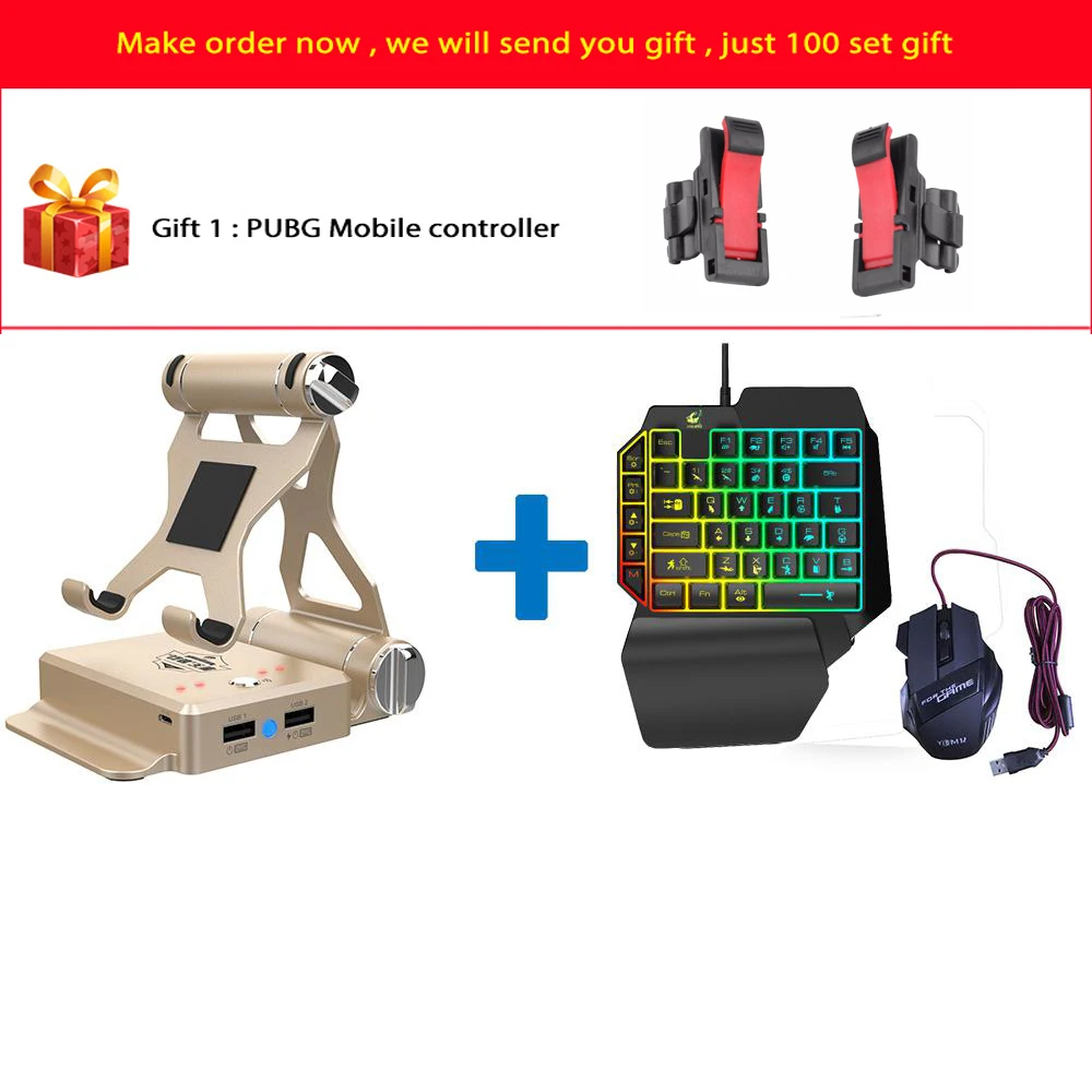  GameSir X1 BattleDock Wired/Wireless Converter Stand Adapter Wired Gaming keyboard Mouse for PUBG F