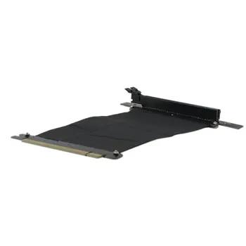 

PCI-E 16X Extension Cable L-type PCI-E 16X Riser Extender High Speed Flexible PC Graphics Cards Connector Cable