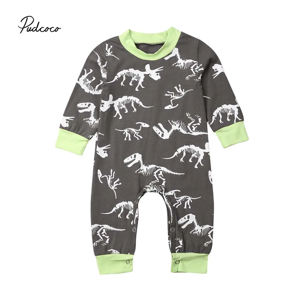 2019 Baby Spring Autumn Clothing Newborn Kid Baby Boy Dinosaur Clothes