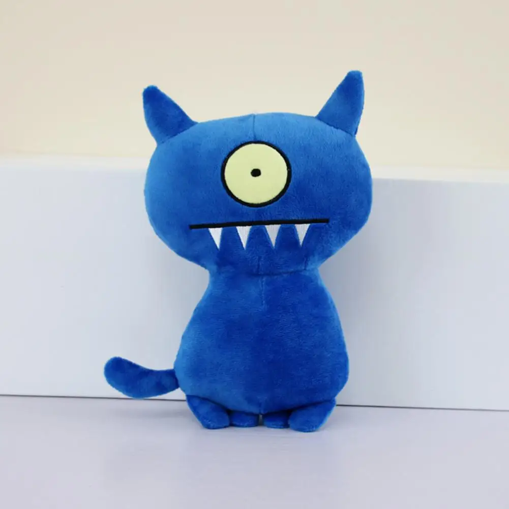 Blue Новое поступление, 28 см, угликукла, мультфильм, аниме Ox Moxy Babo, плюшевые игрушки, углидог, мягкие плюшевые куклы, уродливые подарки для детей - Цвет: Blue