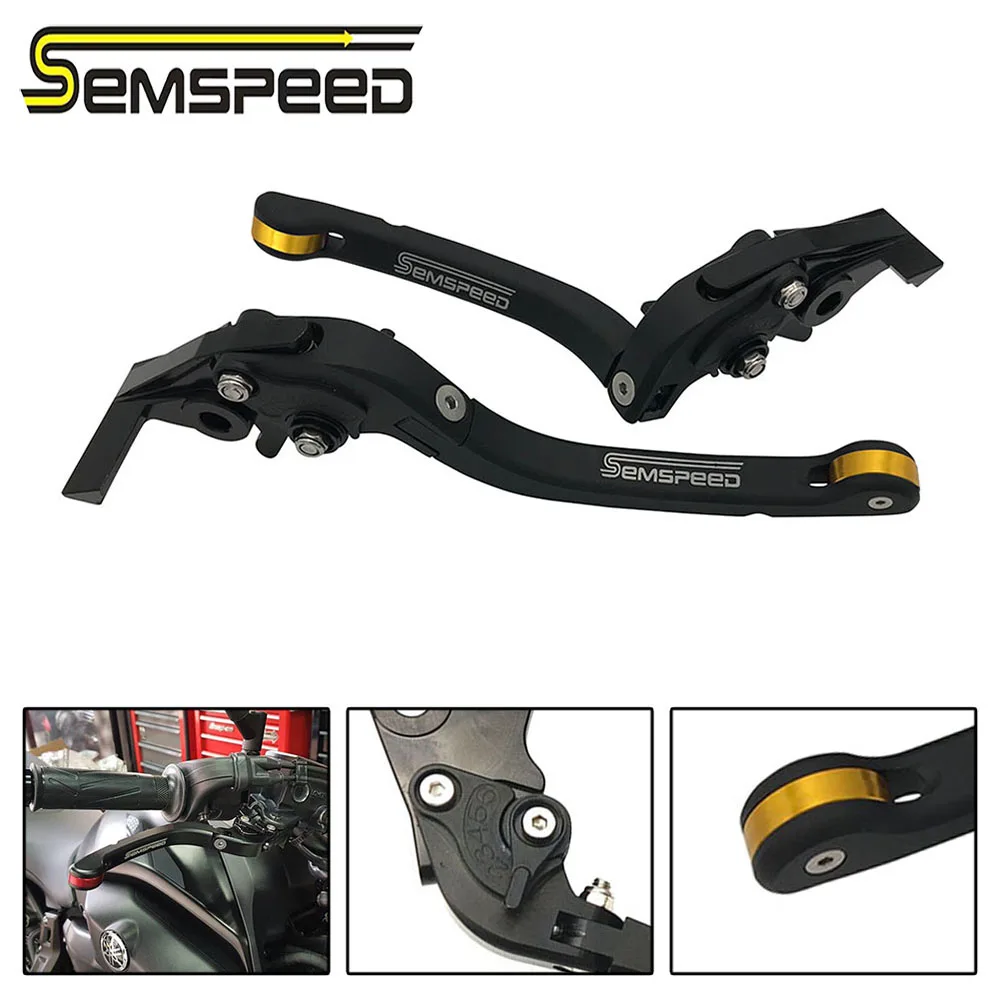 SEMSPEED Мотоцикл с ЧПУ регулируемые складные рычаги сцепления ручка бар для Honda