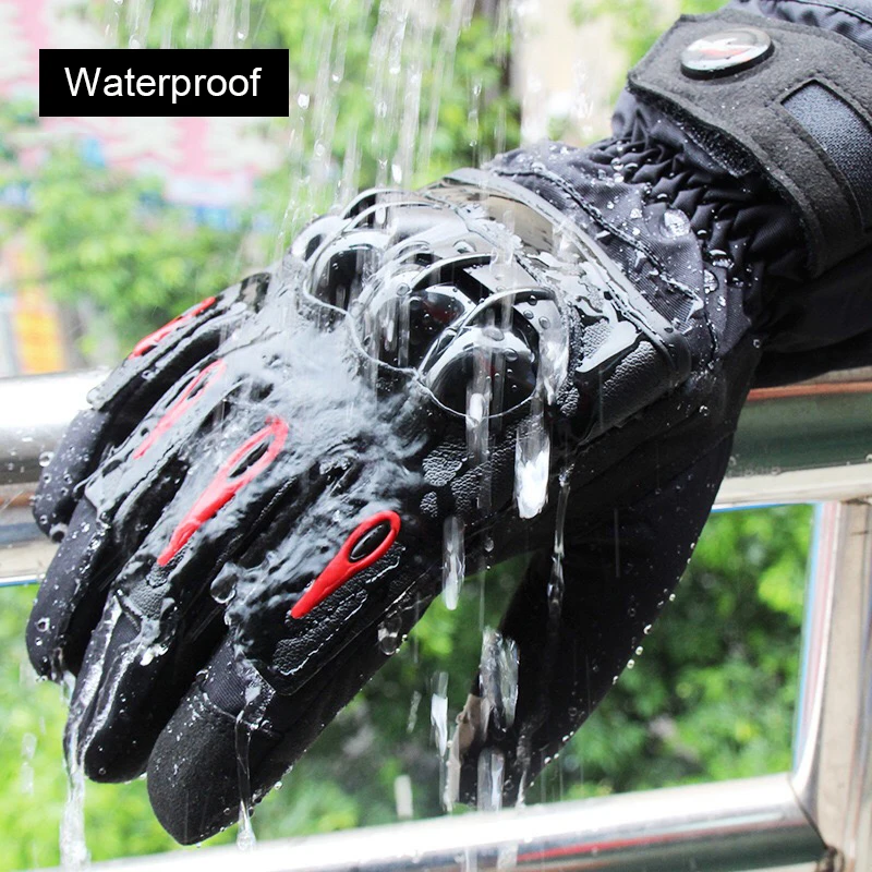 Pro байкерские зимние мотоциклетные перчатки теплые Guantes Moto Luvas сенсорный экран мотоциклетные Eldiveni водонепроницаемый ветрозащитный