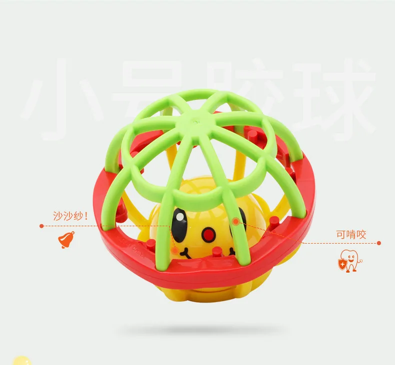 Детская игрушка, ручная игрушка, Jingle Ball, Спортивная, фитнес, мягкая, Tinkie BAII, раннее образование, погремушка, колокольчик, 0-1 год, развивающая игрушка