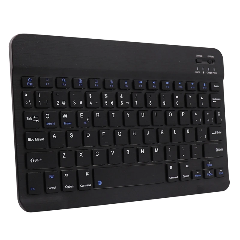 Wireless Keyboard,Spanish Language / English Dual Language Bluetooth Keyboard for Samsung Galaxy Tab S6 Lite 18