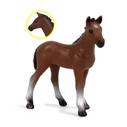 Детская однотонная симуляция дикой природы модель Максима ранчо фермы конюшни пони животные коллекционные подарки Игрушечная модель