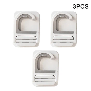 

3Pcs For Home Easy Install Wall Mounted Anti Slip Self Adhesive Broom Storage Save Space Multifunction Kitchen Mop Holder