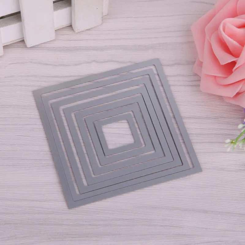 

Squares Cutting Dies Stencil Scrapbook Tool Album Paper Card Embossing Decor