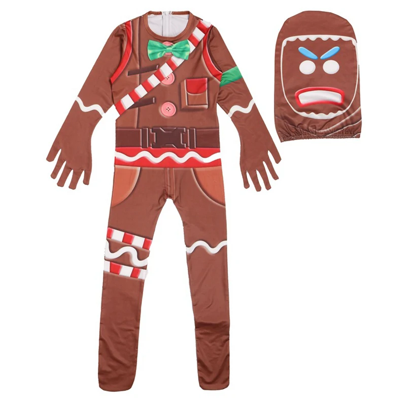 Flytrap Skin Decoration raven Boy Cosplay Clothes new year Costume Battle Royale Party Funny Kid Clothing Skull Trooper hot |