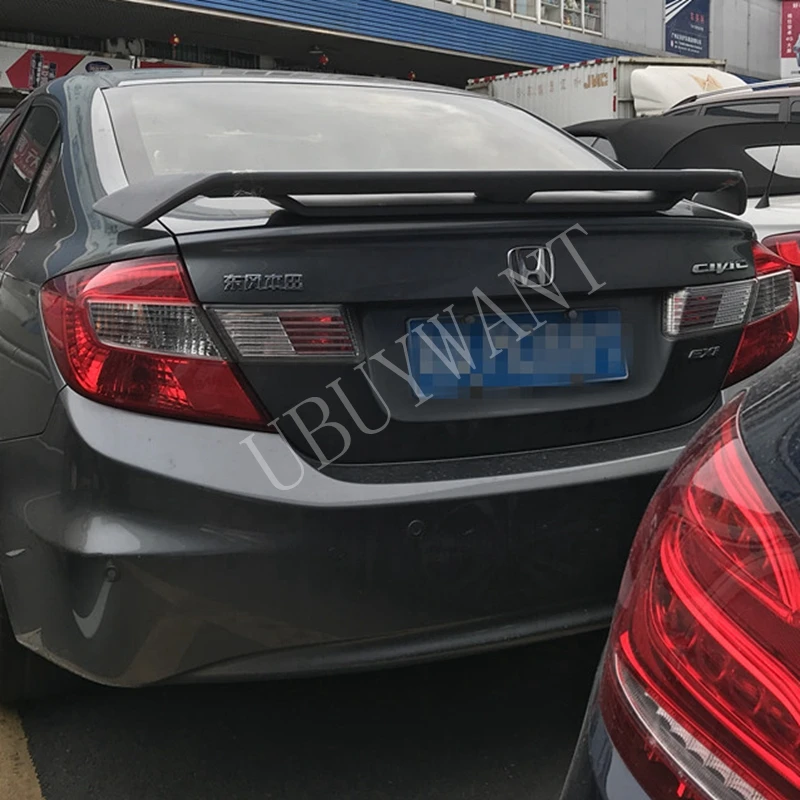 Для Honda Civic 2012 2013 высокое качество внешний ABS пластик праймер цвет украшение в виде хвостового крыла задний спойлер багажника