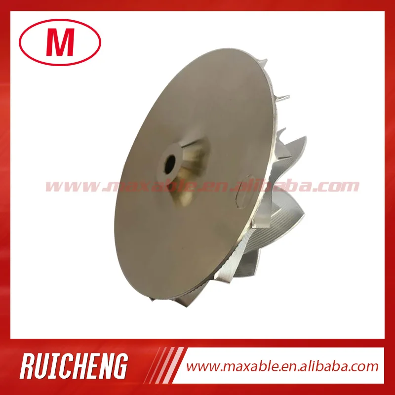 GT15-25 50.00/68.01mm 7+7 블레이드 고성능 터보차저 빌렛/밀링/알루미늄 2618 컴프레서 휠
