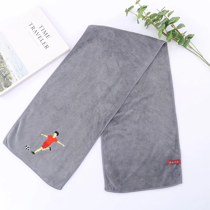Длинное полотенце, персонализированные спортивные полотенца с вышивкой, влагопоглощающее полотенце для фитнеса, быстросохнущее полотенце из микрофибры на открытом воздухе s 25x100 см
