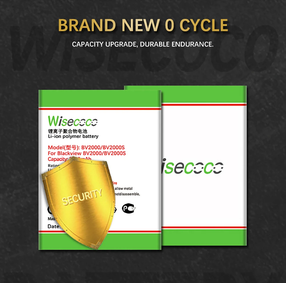 Wisecoco BV2000 3300 мАч Новая Мощная батарея для Blackview BV2000 BV2000S серия батарея для телефона Замена+ номер отслеживания