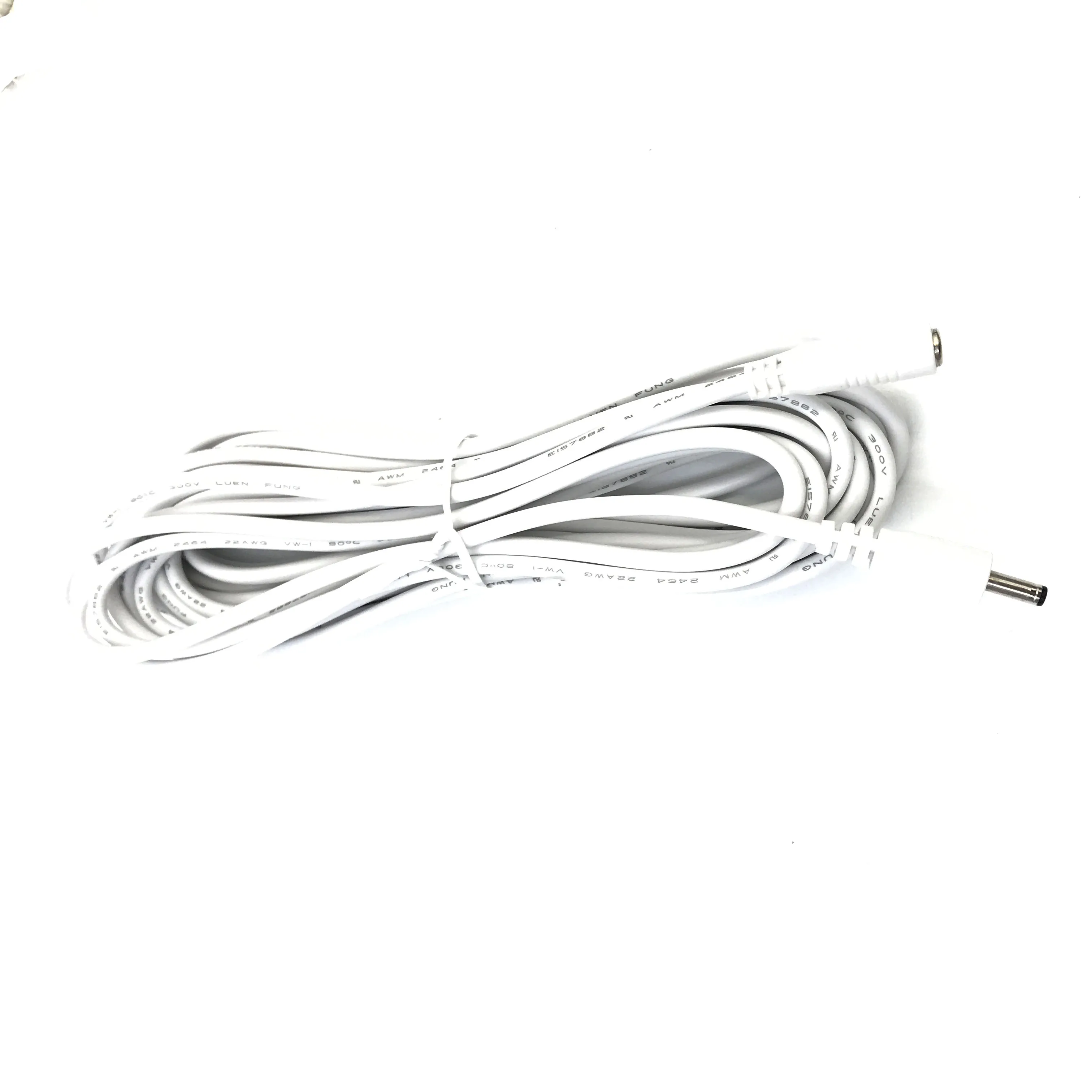 White 5V DC Power Extension Cable DC3.5*1.35 Female To Male Plug Power Pord 1m/1.5/3/5m 22AWG