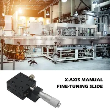 

High Accuracy Aluminum Alloy Linear Motion Manual Stage Tuning Sliding Table Centimeter Card Accuracy 0.01mm Precision