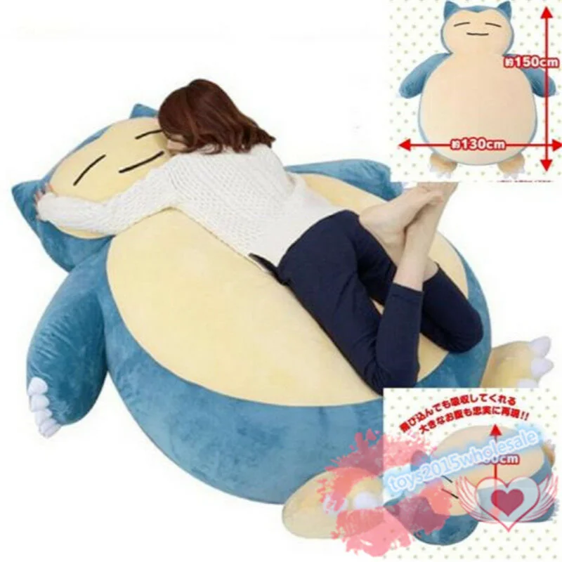59" Plush Toy Shell Blue Plush Doll Pillow Brand New Massive Bed Only Protective Sleeve with Zipper Without Padding