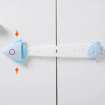 

Drawer Door Cabinet Cupboard Toilet Safety Locks Baby Kids Safety Care Locks Straps Infant Baby Protection 1 Set