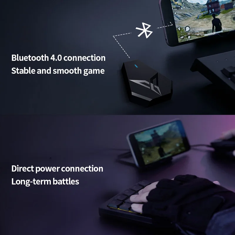 Flydigi Q1 FOR PUBG Mobile Game Keyboard Mouse Converter Adapter через беспроводной Bluetooth USB интерфейс