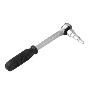 

Practical Carbon Steel Hand Tool Radiator Spanner 10-21mm Useful Ratchet Handle For Radiator Valves Stepped Durable For Nipples