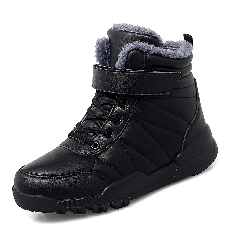 Г. Зимние уличные плюшевые теплые зимние ботинки для женщин, водонепроницаемые зимние ботинки из искусственной кожи Модные Белые ботильоны женская обувь, большой размер 43