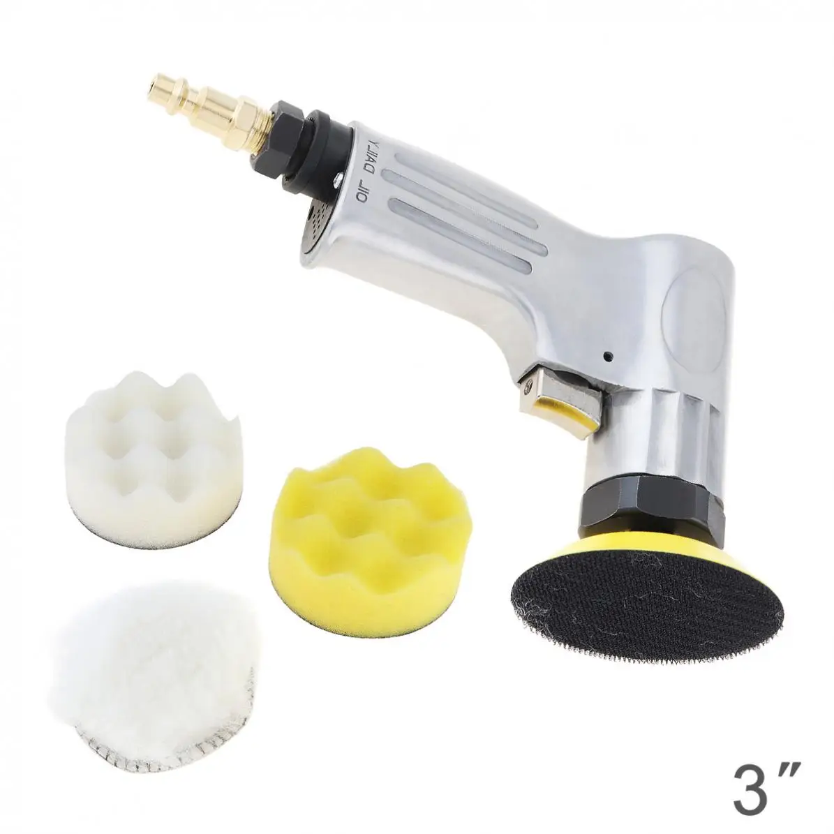 

3 Inch 2000rpm High-speed Pneumatic Polishing Machine Kit with Push Switch and Sanding Pad for Industrial Car Polishing/Grinding