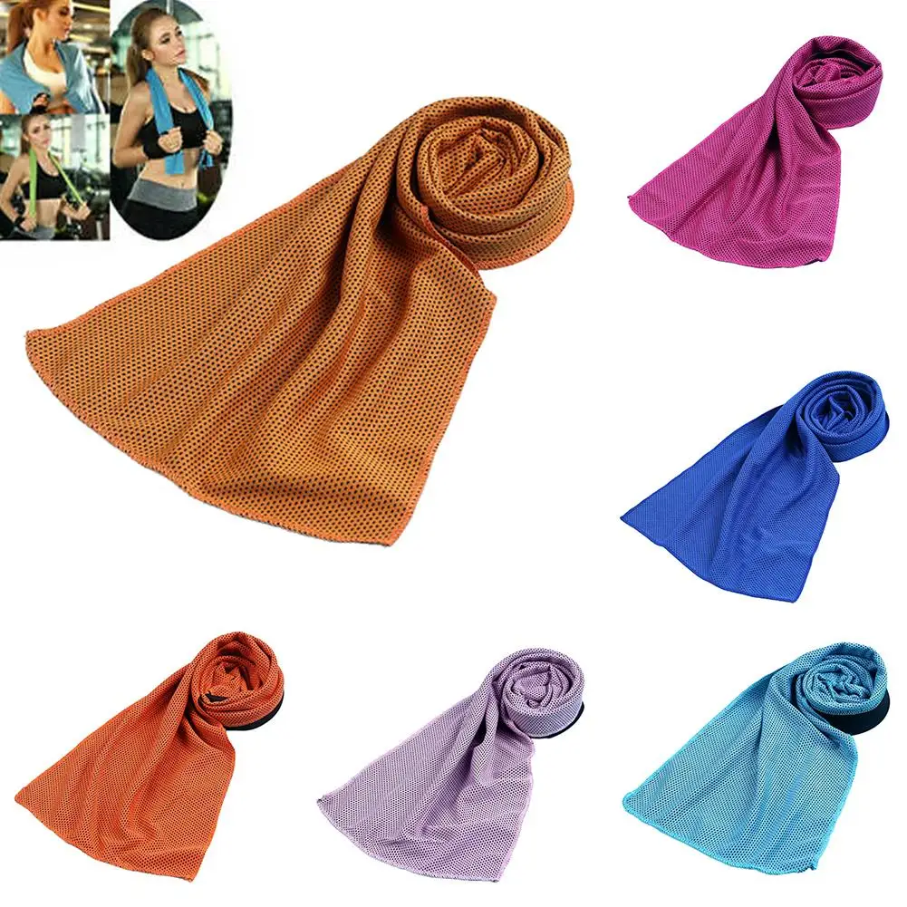 Relaxdays 4x Serviette Rafraîchissante - Serviette De Sport - Serviette Glacée