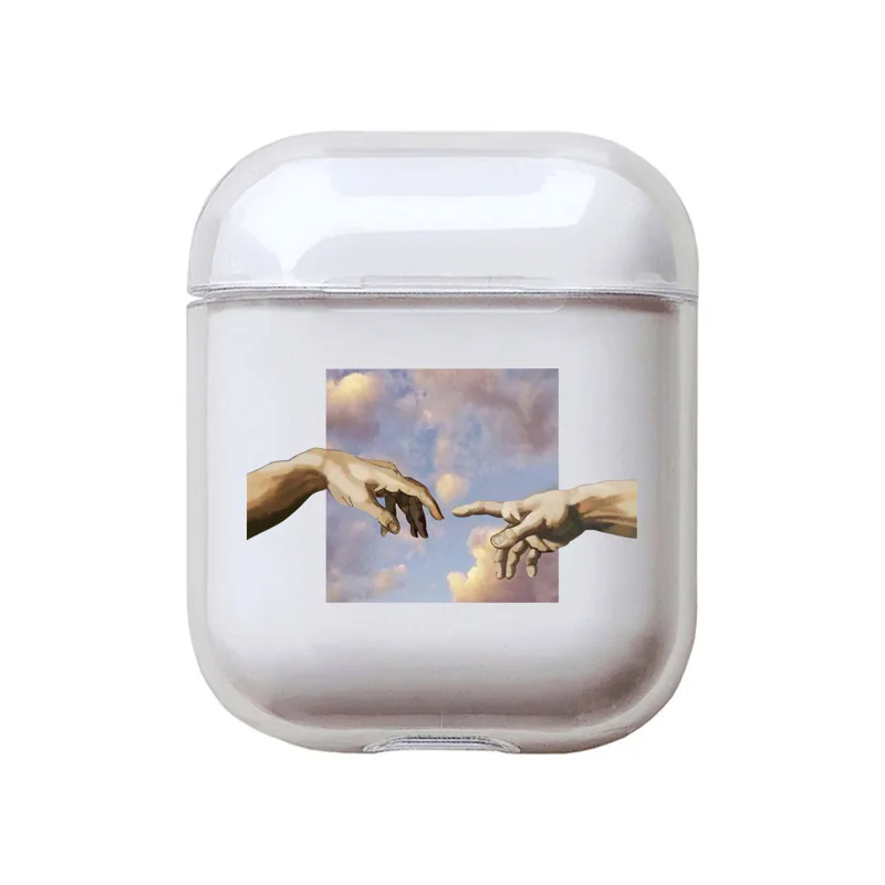 Style 2 Чехол для телефона с абстрактным рисунком для Apple Airpods 2/1, чехол с милыми мультяшными персонажами, Жесткий Чехол для наушников Airpod, чехол для air pods - Цвет: Style 2