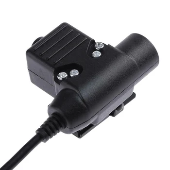 

U94 PTT Communicating Walkie Talkie Clip On Black Z TAC Tactical Hunting Military Adapter Portable Standard Radio Button Switch