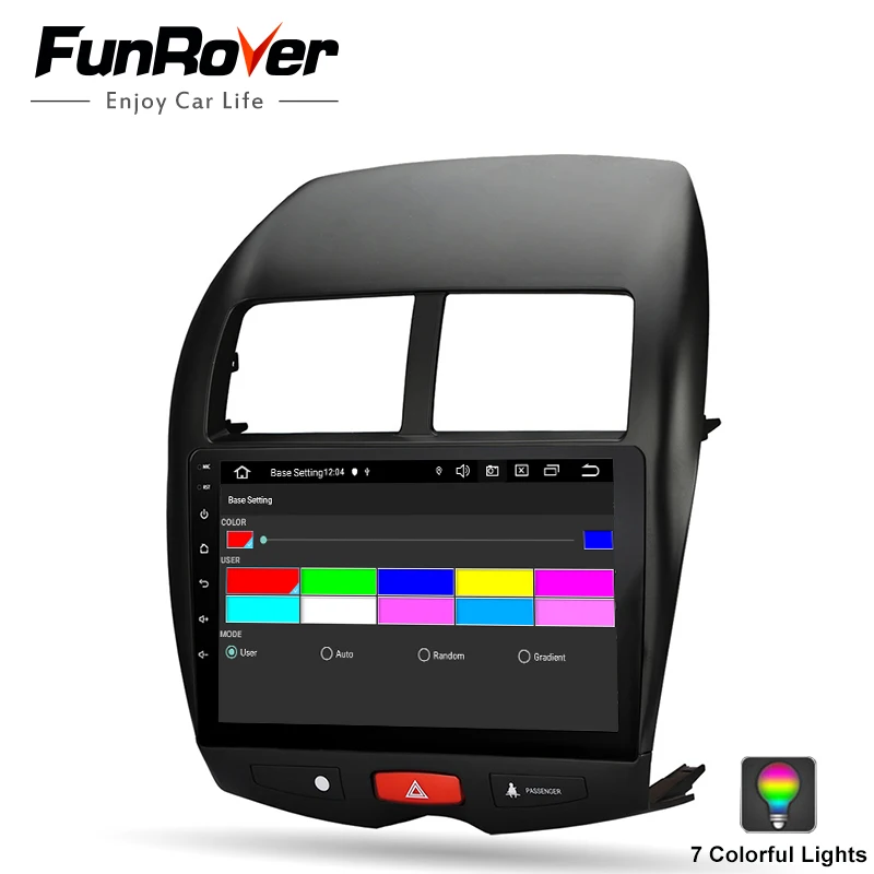 Funrover 10.1" Android 9.0 для CITROEN C4 2010 2014 2015 Mitsubishi ASX gps 2 Din Автомобильный Радио Аудио плеер - Фото №1