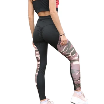 

Printed Camouflage Sexy Leggings Women High Waist Stretch Print Legging Female Nine Points Hips Slim Push Up Leggins